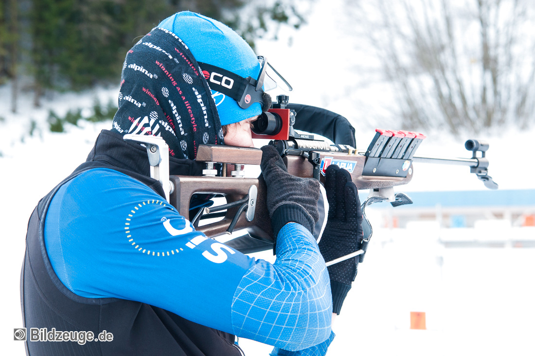 Philipp beim Stehendschießen Philipp beim Stehendschießen