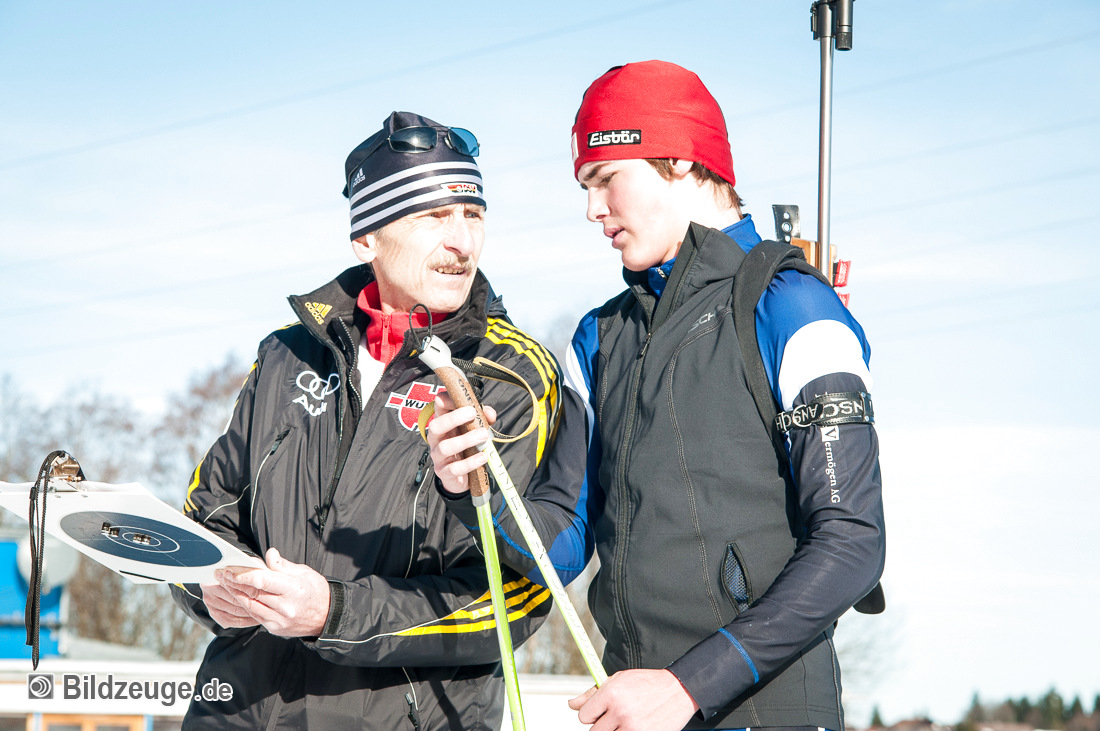 Trainer Manfred Rauscher mit Stefan Greis Trainer Manfred Rauscher mit Stefan Greis